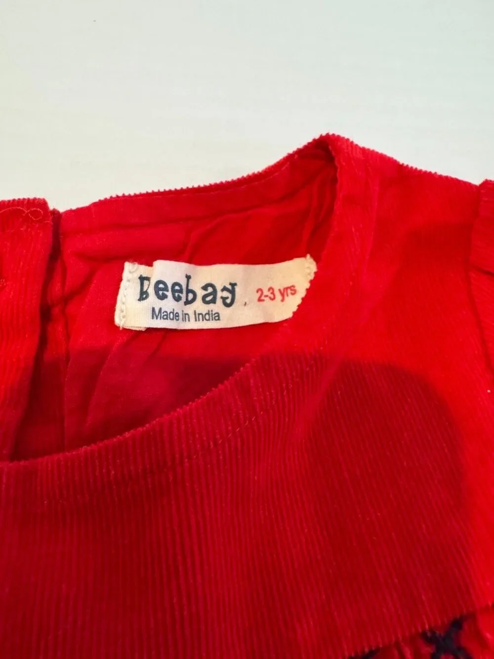 Beebay Toddler/Infant or Doll Vintage Red Smocked Dress Set,New,Not sold sep. - Picture 7 of 7